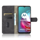 For Motorola Moto G30 / G10 Solid Color Skin Feel Magnetic Buckle Horizontal Flip Calf Texture PU Leather Case with Holder & Card Slots & Wallet(Black)