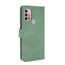 For Motorola Moto G30 / G10 Solid Color Skin Feel Magnetic Buckle Horizontal Flip Calf Texture PU Leather Case with Holder & Card Slots & Wallet(Green)