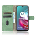 For Motorola Moto G30 / G10 Solid Color Skin Feel Magnetic Buckle Horizontal Flip Calf Texture PU Leather Case with Holder & Card Slots & Wallet(Green)