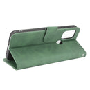 For Motorola Moto G30 / G10 Solid Color Skin Feel Magnetic Buckle Horizontal Flip Calf Texture PU Leather Case with Holder & Card Slots & Wallet(Green)