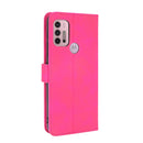 For Motorola Moto G30 / G10 Solid Color Skin Feel Magnetic Buckle Horizontal Flip Calf Texture PU Leather Case with Holder & Card Slots & Wallet(Rose Red)