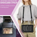 For Huawei MatePad T8 Shockproof Colorful Silicone + PC Protective Case with Holder & Shoulder Strap & Hand Strap(Black)