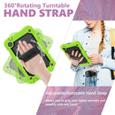 For Huawei MatePad T8 Shockproof Colorful Silicone + PC Protective Case with Holder & Shoulder Strap & Hand Strap(Yellow Green)