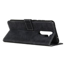 For OPPO A9 (2020) Crocodile Texture Horizontal Flip Leather Case with Holder & Wallet & Card Slots & Photo Frame(Black)