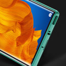 For Huawei Mate Xs Ultra Slim Double Sides Magnetic Adsorption Angular Frame Tempered Glass Magnet Flip Case(Green)