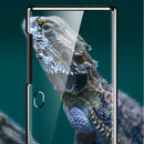For Huawei Mate Xs Ultra Slim Double Sides Magnetic Adsorption Angular Frame Tempered Glass Magnet Flip Case(Gold)