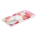 For Samsung Galaxy A32 5G Flat Plating Splicing Gilding Protective Case(Cherry Glitter Color Matching)