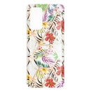 For Samsung Galaxy A52 5G / 4G Flat Plating Splicing Gilding Protective Case(Tropical Rainforest Color Matching)