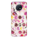 For Xiaomi Redmi Note 9T Flat Plating Splicing Gilding Protective Case(Round Color Matching)