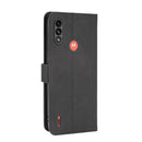 For Motorola Moto E7 Power Solid Color Skin Feel Magnetic Buckle Horizontal Flip Calf Texture PU Leather Case with Holder & Card Slots & Wallet(Black)