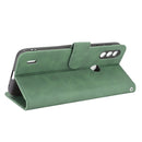 For Motorola Moto E7 Power Solid Color Skin Feel Magnetic Buckle Horizontal Flip Calf Texture PU Leather Case with Holder & Card Slots & Wallet(Green)