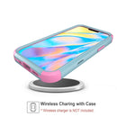 For iPhone 11 TPU + PC Shockproof Protective Case (Grey Green + Pink)