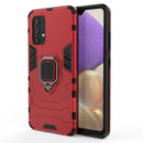 For Samsung Galaxy A32 4G PC + TPU Shockproof Protective Case with Magnetic Ring Holder(Red)