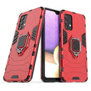For Samsung Galaxy A32 4G PC + TPU Shockproof Protective Case with Magnetic Ring Holder(Red)
