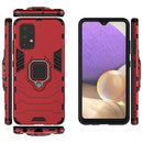 For Samsung Galaxy A32 4G PC + TPU Shockproof Protective Case with Magnetic Ring Holder(Red)