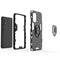 For Samsung Galaxy A32 4G PC + TPU Shockproof Protective Case with Magnetic Ring Holder(Navy Blue)