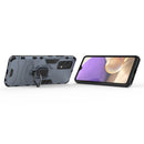 For Samsung Galaxy A32 4G PC + TPU Shockproof Protective Case with Magnetic Ring Holder(Navy Blue)