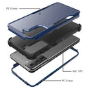 For Samsung Galaxy S21+ 5G TPU + PC Shockproof Protective Case(Royal Blue + Black)