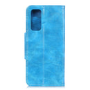 For Samsung Galaxy S20 FE 5G / S20 Lite Crazy Horse Texture Horizontal Flip Leather Case with Holder & 6-Card Slots & Wallet(Blue)