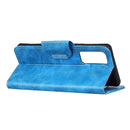 For Samsung Galaxy S20 FE 5G / S20 Lite Crazy Horse Texture Horizontal Flip Leather Case with Holder & 6-Card Slots & Wallet(Blue)
