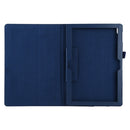 For Lenovo Tab 4 10 Plus (TB-X704) / Tab 4 10 (TB-X304) Litchi Texture Solid Color Horizontal Flip Leather Case with Holder & Pen Slot(Dark Blue)