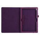 For Lenovo Tab 4 10 Plus (TB-X704) / Tab 4 10 (TB-X304) Litchi Texture Solid Color Horizontal Flip Leather Case with Holder & Pen Slot(Purple)
