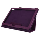 For Lenovo Tab 4 10 Plus (TB-X704) / Tab 4 10 (TB-X304) Litchi Texture Solid Color Horizontal Flip Leather Case with Holder & Pen Slot(Purple)