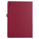 For Lenovo Tab 4 10 Plus (TB-X704) / Tab 4 10 (TB-X304) Litchi Texture Solid Color Horizontal Flip Leather Case with Holder & Pen Slot(Rose Red)