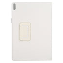 For Lenovo Tab 4 10 Plus (TB-X704) / Tab 4 10 (TB-X304) Litchi Texture Solid Color Horizontal Flip Leather Case with Holder & Pen Slot(White)