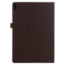 For Lenovo Tab 4 10 Plus (TB-X704) / Tab 4 10 (TB-X304) Litchi Texture Solid Color Horizontal Flip Leather Case with Holder & Pen Slot(Brown)