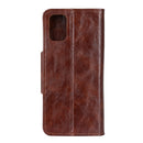 For Samsung Galaxy A52 5G Crazy Horse Texture Horizontal Flip Leather Case with Holder & 6-Card Slots & Wallet(Brown)