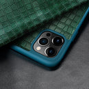 Crocodile Texture Display Window Horizontal Flip Leather Case For iPhone 12 / 12 Pro(Black)