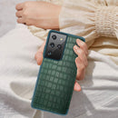 For Samsung Galaxy S21 Ultra 5G Crocodile Texture Display Window Horizontal Flip Leather Case(Brown)