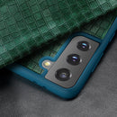 For Samsung Galaxy S21 Ultra 5G Crocodile Texture Display Window Horizontal Flip Leather Case(Brown)