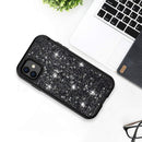 For iPhone 11 3 in 1 Glitter Solid Color TPU + PC Shockproof Case(Black)