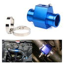Car Water Temperature Meter Temperature Gauge Joint Pipe Radiator Sensor Adaptor Clamps, Size:32mm(Blue)