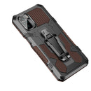 For Xiaomi Redmi Note 10 / 10S Armor Warrior Shockproof PC + TPU Protective Case(Coffee)