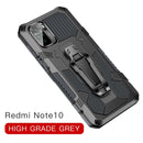 For Xiaomi Redmi Note 10 / 10S Armor Warrior Shockproof PC + TPU Protective Case(Gray)