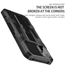For Xiaomi Mi 11X Vanguard Warrior All Inclusive Double-color Shockproof TPU + PC Protective Case with Holder(Red)