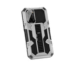 For Xiaomi Redmi Note 10 / 10S Vanguard Warrior All Inclusive Double-color Shockproof TPU + PC Protective Case with Holder(Silver White)