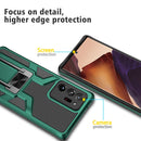 For Samsung Galaxy Note20 Ultra Armor 2 in 1 PC + TPU Magnetic Shockproof Case with Foldable Holder(Green)
