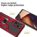 For Samsung Galaxy Note20 Ultra Armor 2 in 1 PC + TPU Magnetic Shockproof Case with Foldable Holder(Red)