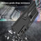 For Samsung Galaxy Note20 Ultra Armor 2 in 1 PC + TPU Magnetic Shockproof Case with Foldable Holder(Black)