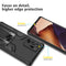 For Samsung Galaxy Note20 Ultra Armor 2 in 1 PC + TPU Magnetic Shockproof Case with Foldable Holder(Black)