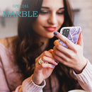 For Xiaomi Poco M3 / Note 9 4G / Redmi 9 Power / Redmi 9T 3D Electroplating Marble Pattern TPU Protective Case(Dark Purple)