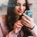 For Xiaomi Poco M3 / Note 9 4G / Redmi 9 Power / Redmi 9T 3D Electroplating Marble Pattern TPU Protective Case(Blue Green)
