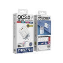 WK WP-U57 Max 18W Maxspeed QC3.0 Fast Charger + USB to Micro USB Data Cable, Plug Type:UK Plug