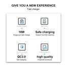WK WP-U57 Max 18W Maxspeed QC3.0 Fast Charger + USB to Micro USB Data Cable, Plug Type:UK Plug
