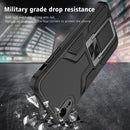 Armor 2 in 1 PC + TPU Magnetic Shockproof Case with Foldable Holder For iPhone XR(Black)