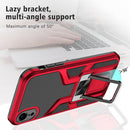 Armor 2 in 1 PC + TPU Magnetic Shockproof Case with Foldable Holder For iPhone XR(Red)
